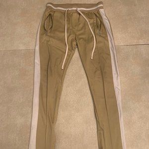 MNML track pants joggers medium ankle zippers